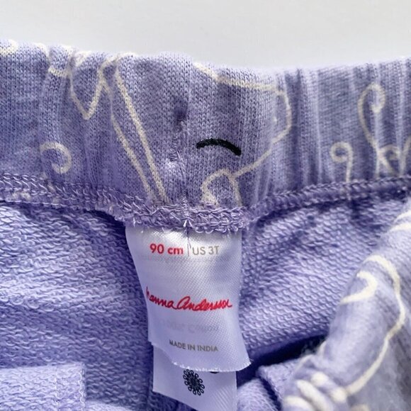 Hanna Andersson Girl Printed Slim Fit Sweatpant 3T 90 Cm - Picture 5 of 8